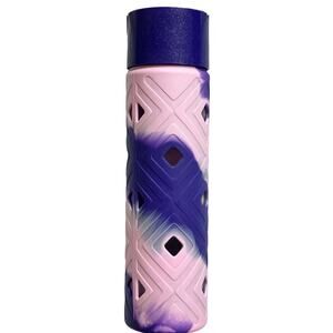 Lululemon Pure Focus Glass Water Bottle Iris Flower Pretty Purple